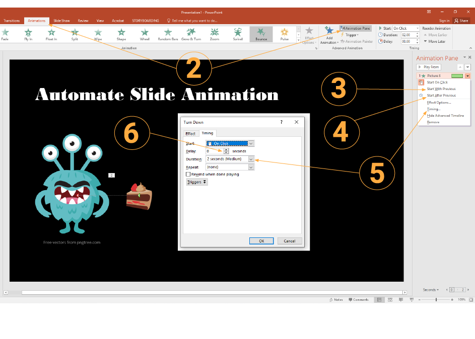 animate one word in powerpoint for mac